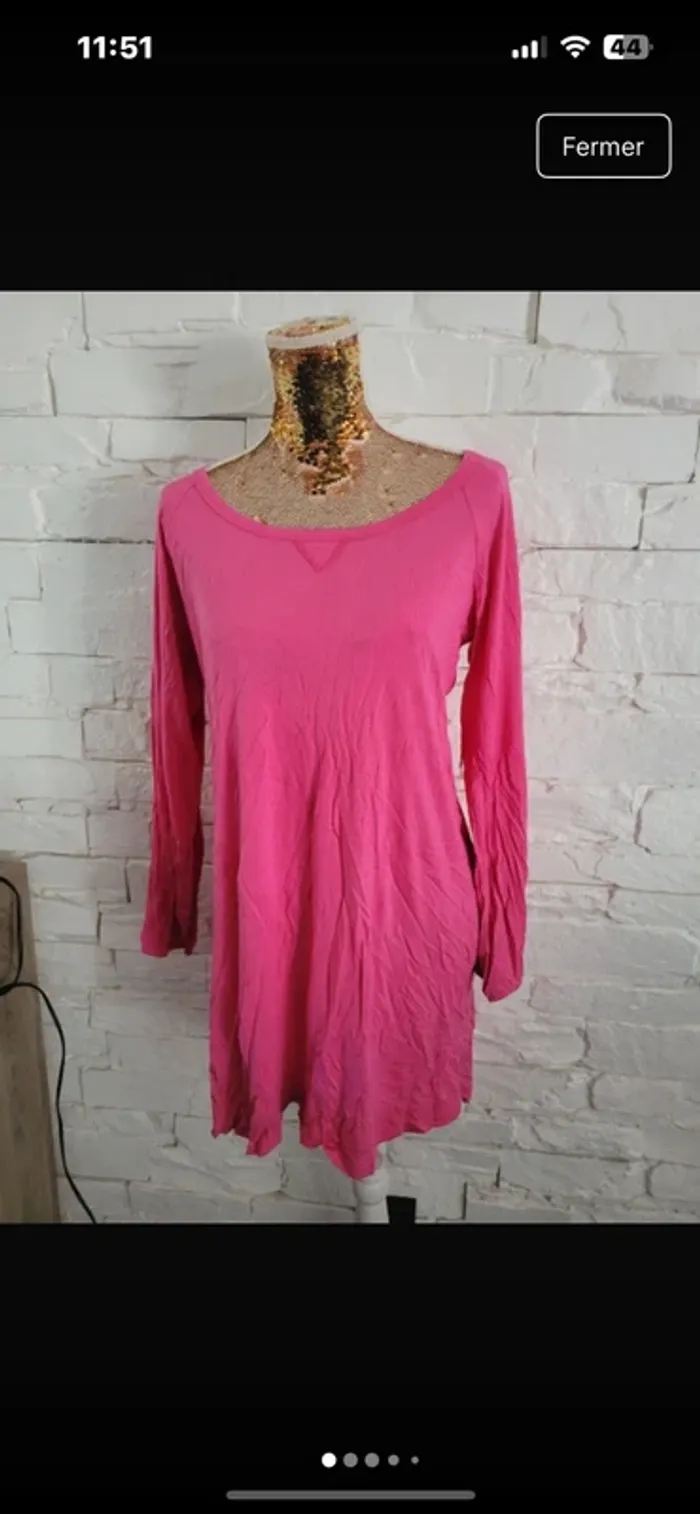 Robe été rose 42