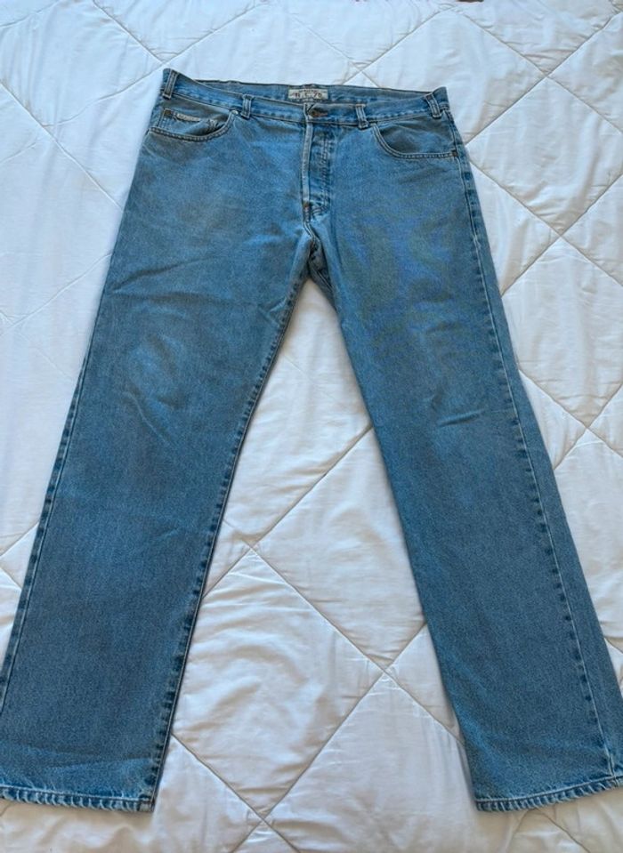 Jean vintage Rica Lewis RL70 relaxed fit droit – bleu clair – taille 50/2XL – 90s homme - photo numéro 4
