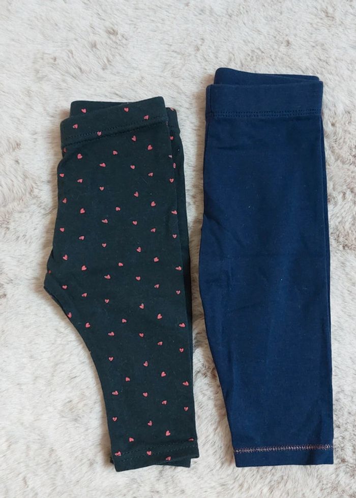 Lot de 2 leggings 6 mois