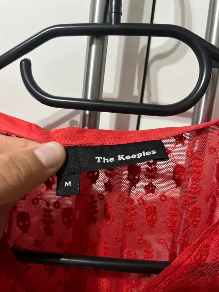 Chemisier The Kooples rouge - photo numéro 2