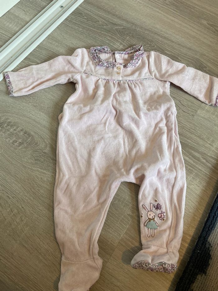 Pyjama grenouillère fille sergent major 6 mois rose