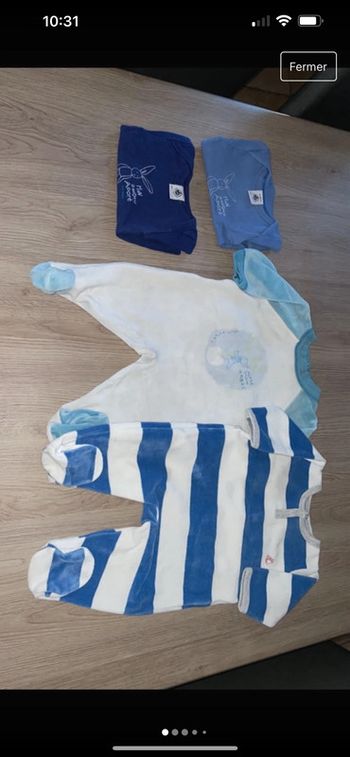Lot de 5 vêtements Petit Bateau en 3 mois