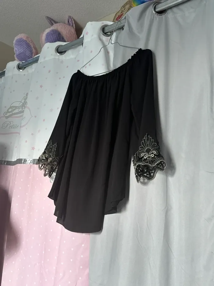 Tee shirt manche longue noir