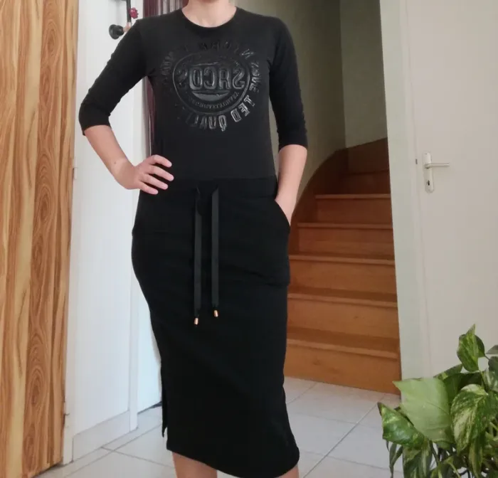 Robe longue d'été, noire, Lover Prenium, taille L