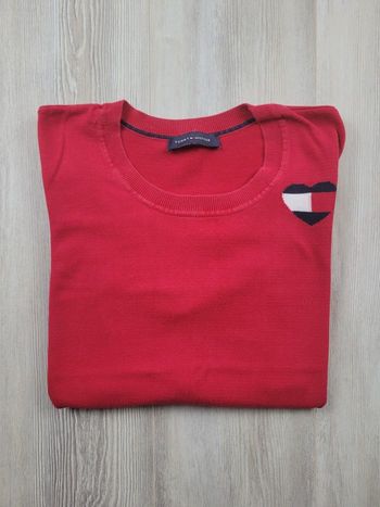 Pull Tommy Hilfiger rouge - Taille S - Trés bon état