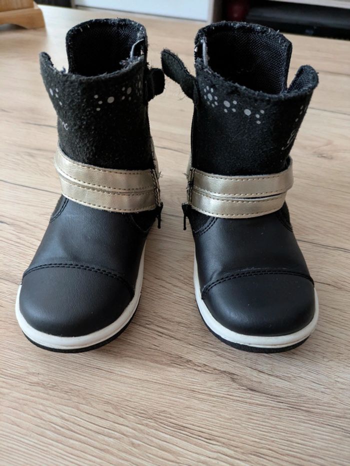 Bottines noires et dorées Geox 24 - photo numéro 2