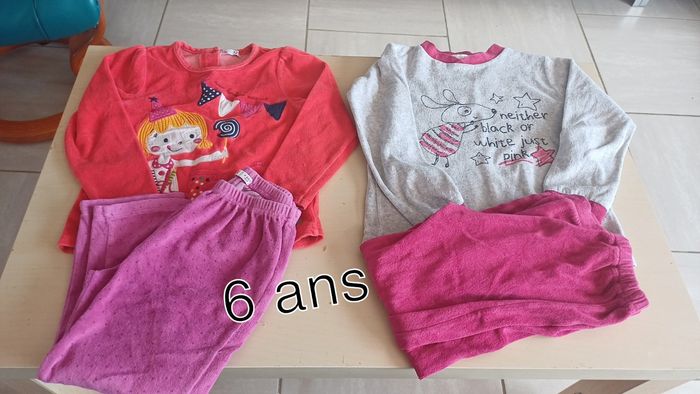 Lot 4 pyjamas hiver fille - photo numéro 2