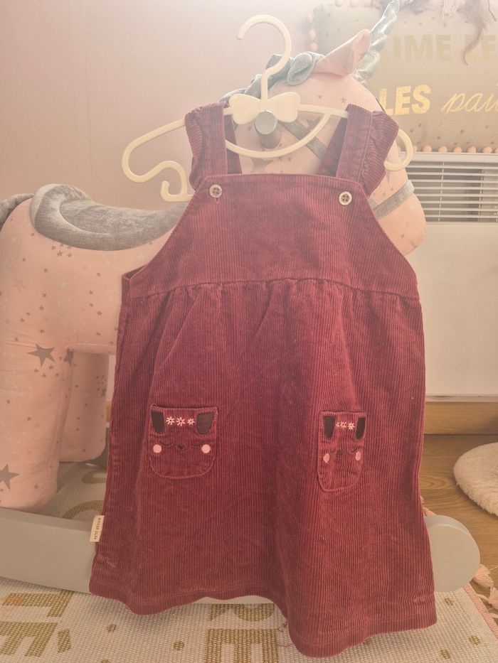 Robe velours côtelé petit béguin 4ans 104cm - photo numéro 1