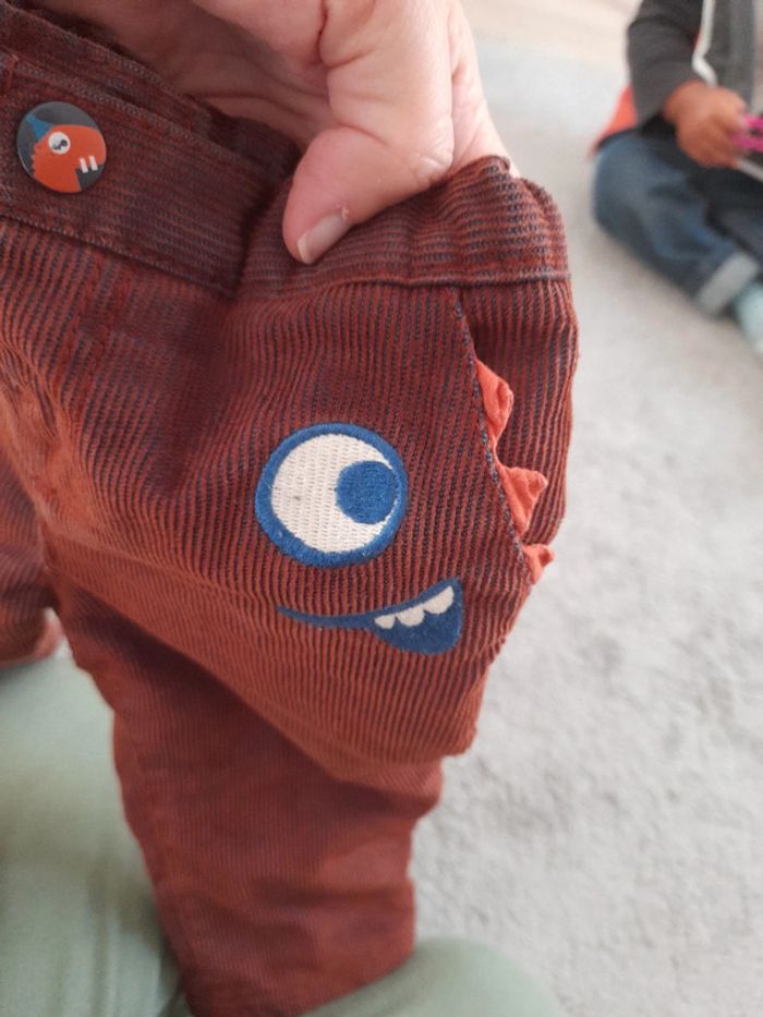 Pantalon velours chaud 9 mois - photo numéro 5