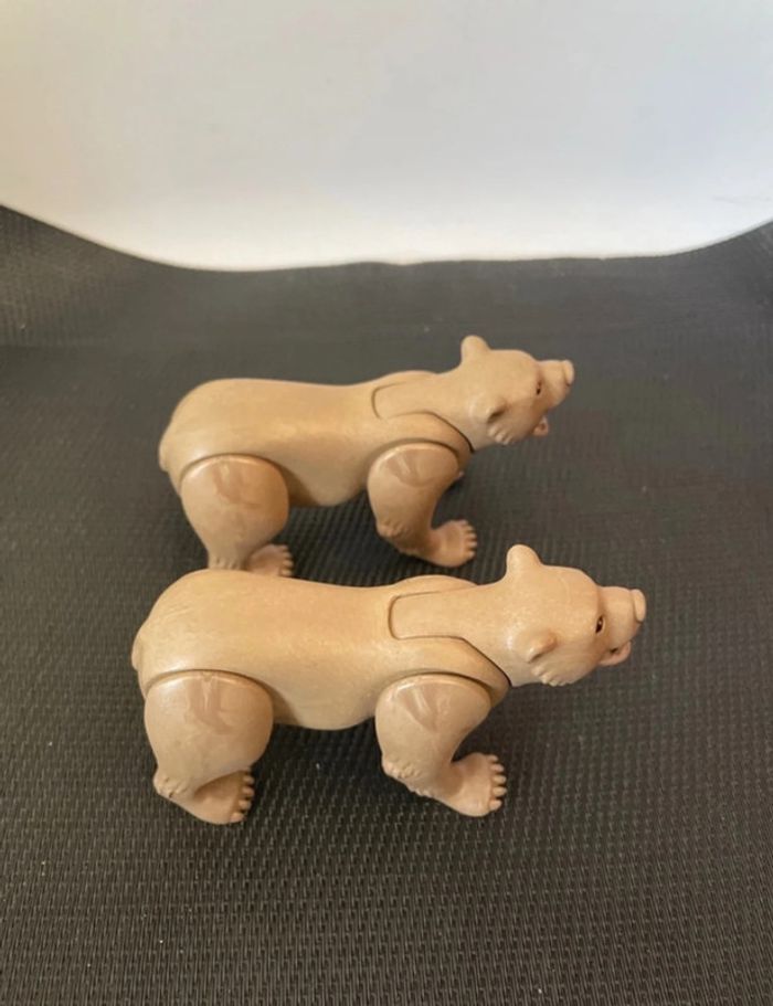 Playmobil lot 2 figurines Ours brun Grizzly Wiltopia très bon état comme neuf - photo numéro 6