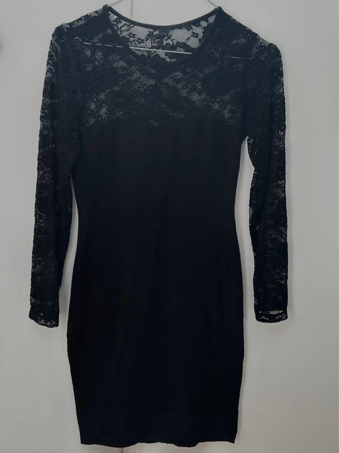 Robe légère en coton noir avec broderie - h&m taille s - photo numéro 4