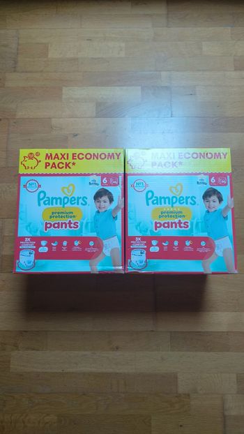 2 maxis economy packs Pampers premium protection pants taille 6