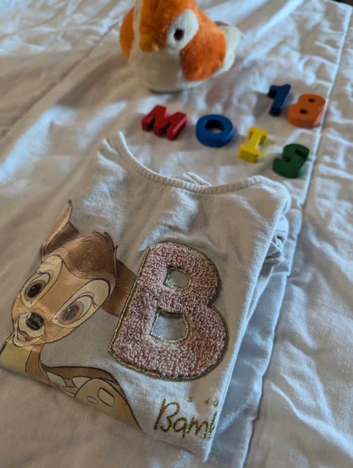 Haut Manches Longues Bambi - 18 mois - photo numéro 3