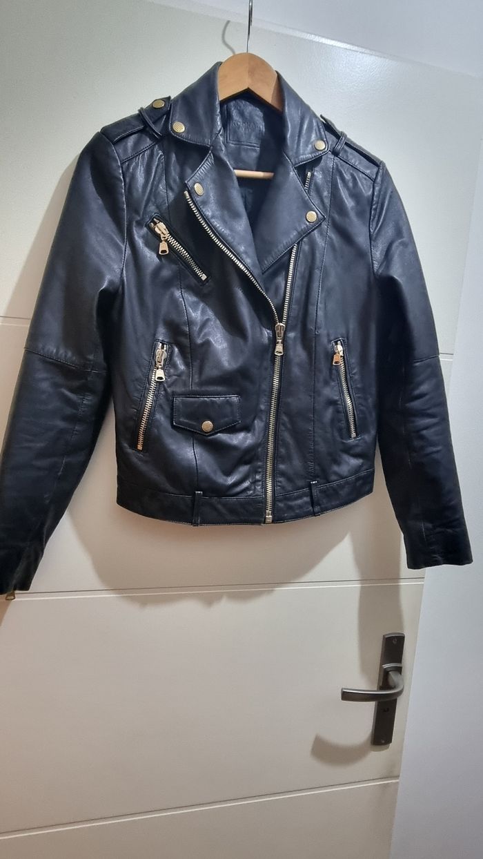 Veste perfecto cuir Kookaï 38 - photo numéro 7