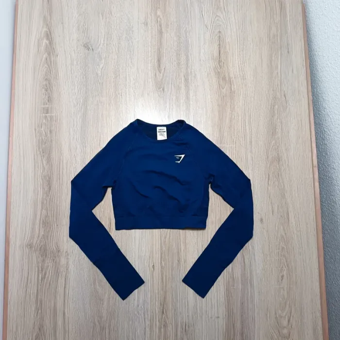 Hauts gymshark femme s bleu teeshirt manche