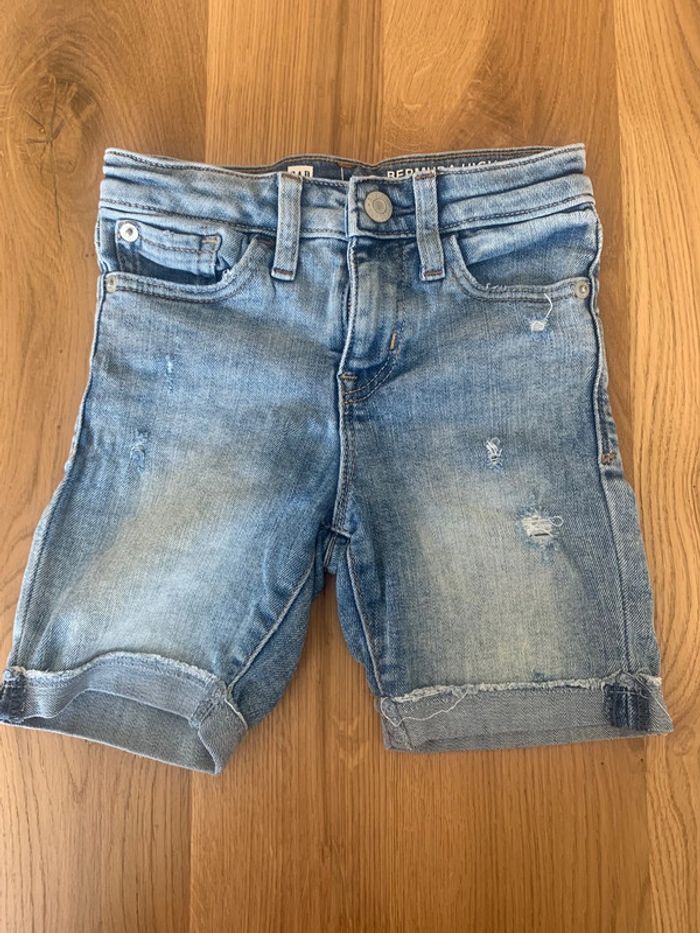 Short en jean garçon