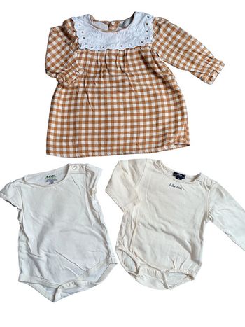 Lot robe et bodie 3/6 mois