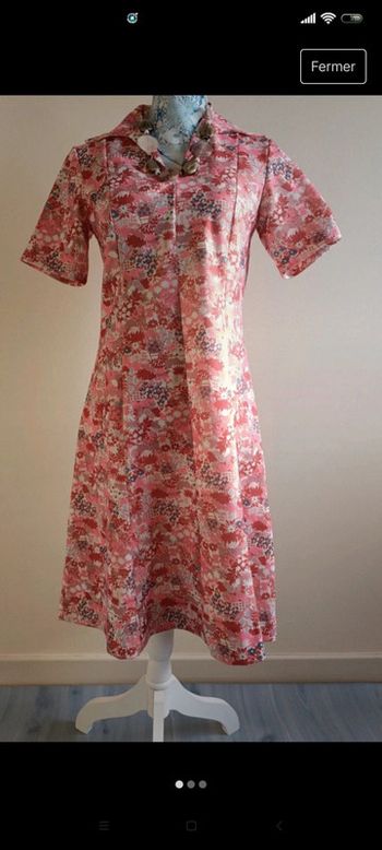 Robe vintage fleurie t 36
