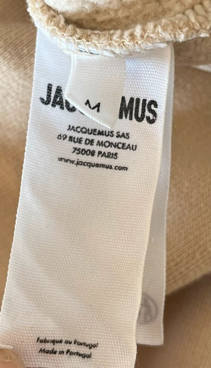 Sweat à capuche Jacquemus beige – Taille M – Bon état - photo numéro 4