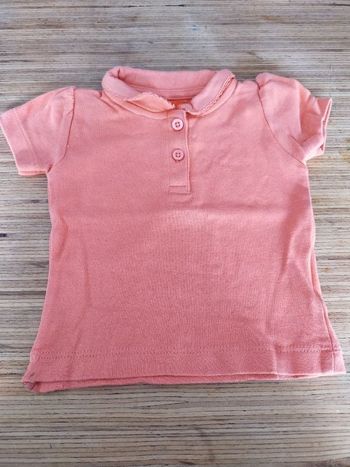 Tee shirt avec col orange