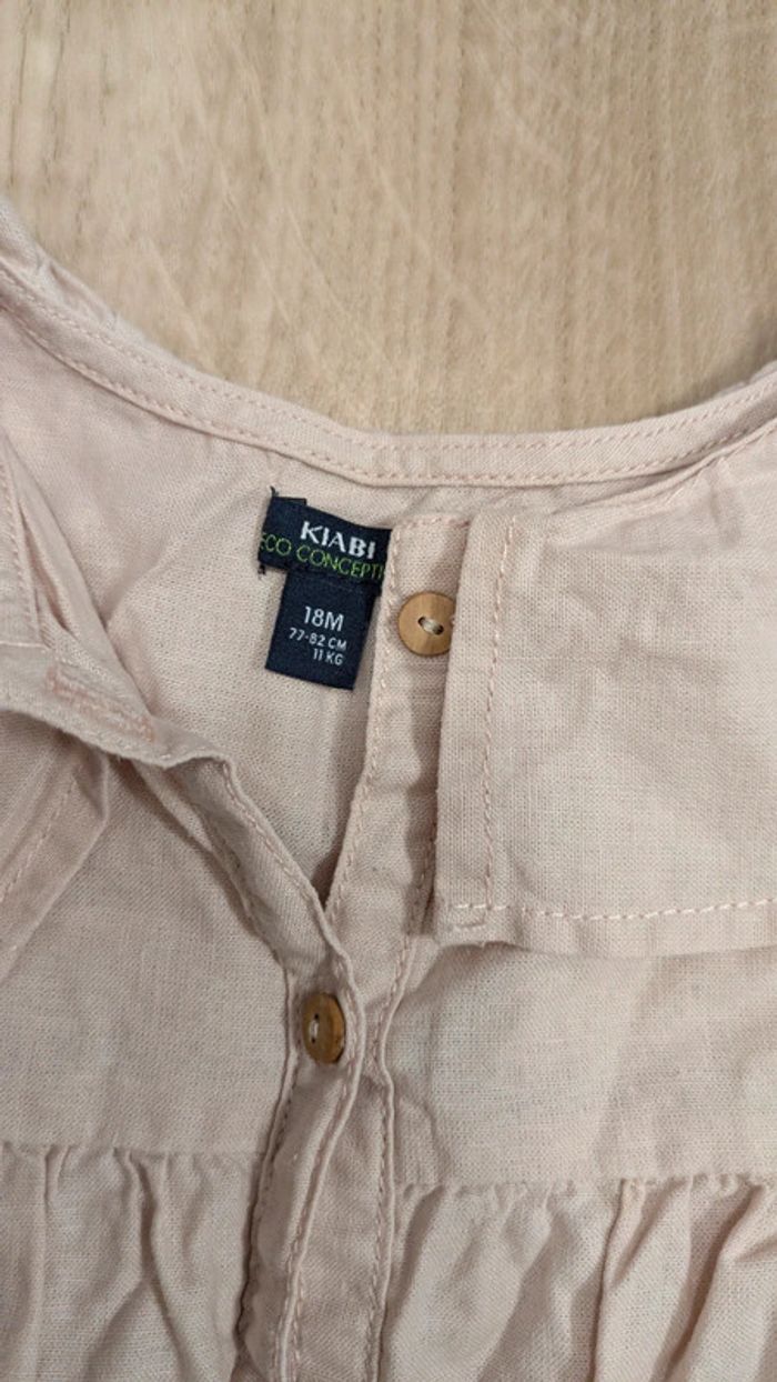 Chemise manches courte rose poudré 18 Mois - photo numéro 3