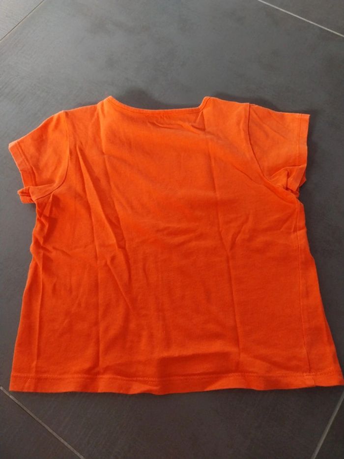 T-shirt bébé 18 mois orange - photo numéro 2