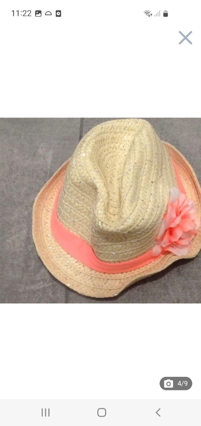 Chapeau de paille fille 10-12 ans - photo numéro 5