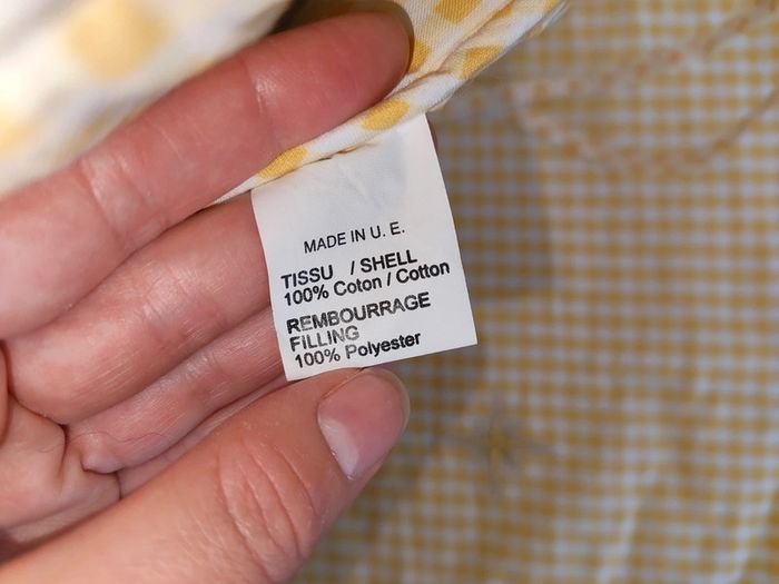 Parure de lit Bébé vichy broderies savane - photo numéro 2