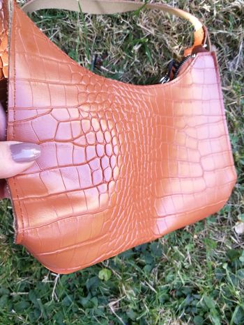 Sac à main couleur camel structuré