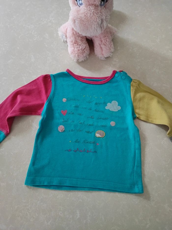 Superbe tee shirt manches longues 18 mois 🦊🦝