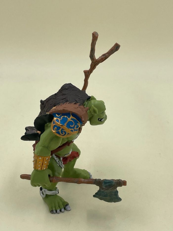 Figurine guerrier Fantasy Orgre vert avec arme 10 cm - photo numéro 4