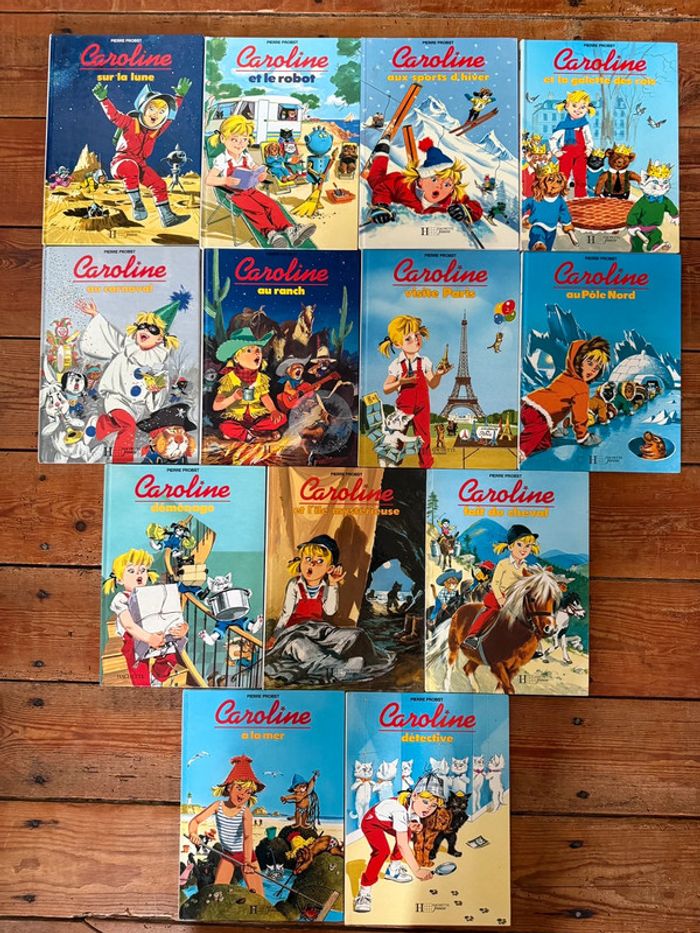 TBE - Années 90 vintage anciens - Lot de 13 livres bd albums Caroline Pierre Probst