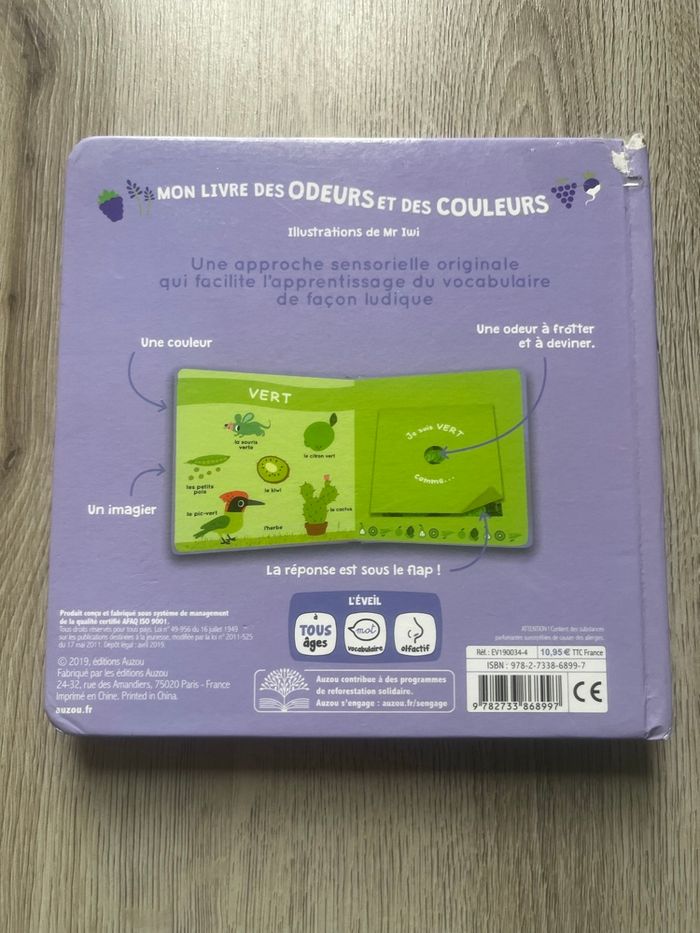 Livre d’éveil: mon livre des odeurs et des couleurs - photo numéro 7