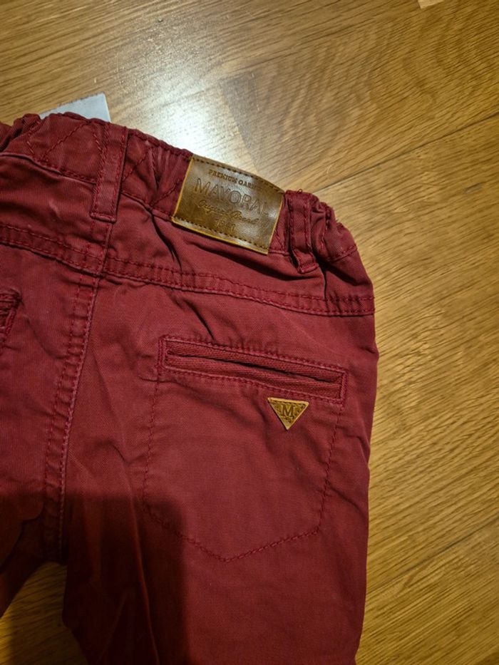 Pantalon bordeaux taille 18 mois - photo numéro 4