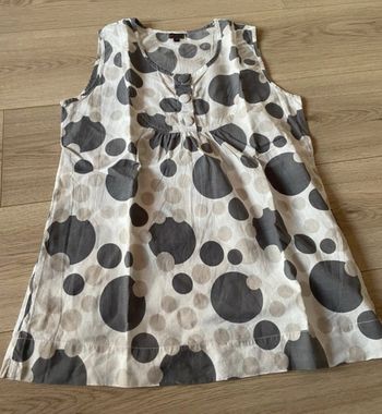 Débardeur été femme tunique taille m motif pois