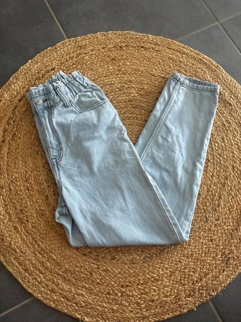 Jeans taille haute claire