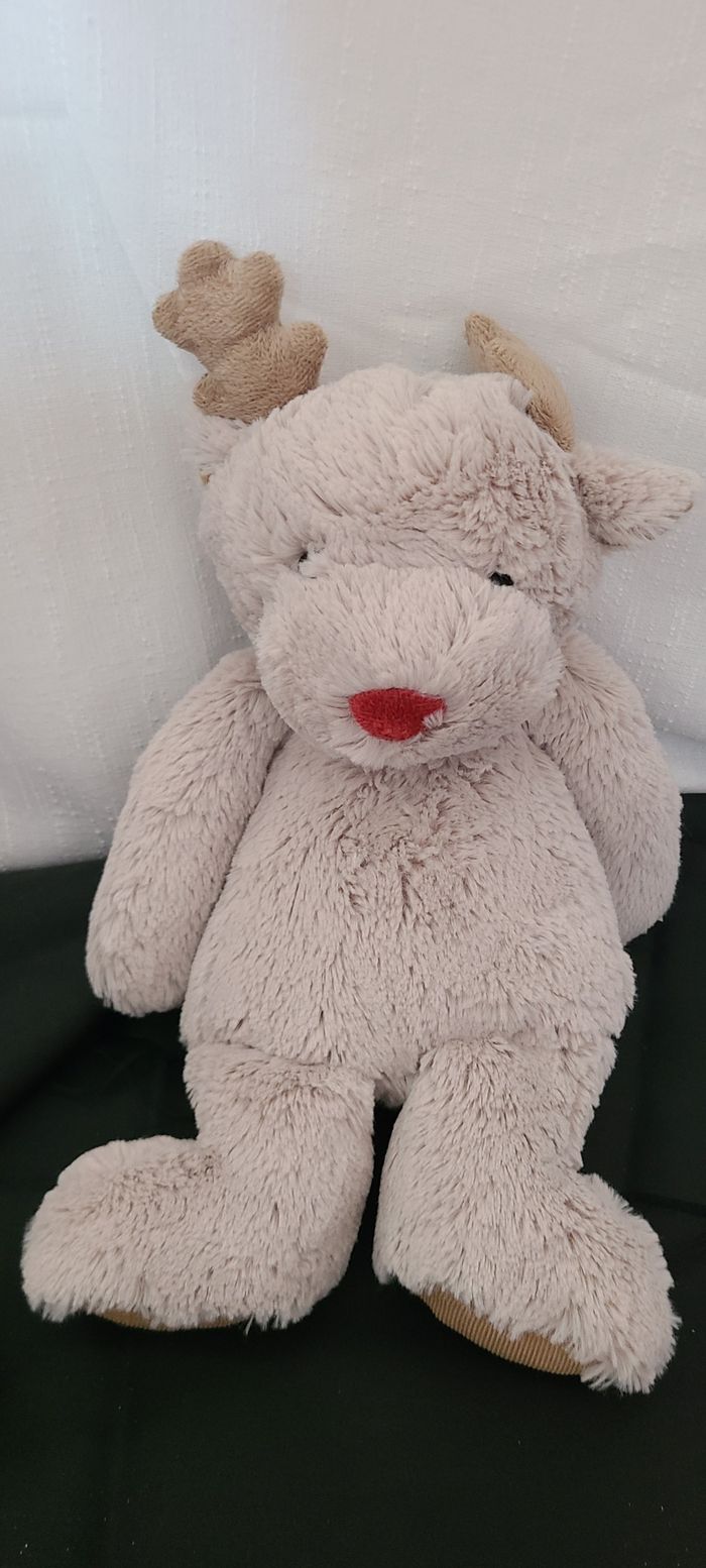 Peluche moyenne du renne Jingles de The Little White Company - photo numéro 2