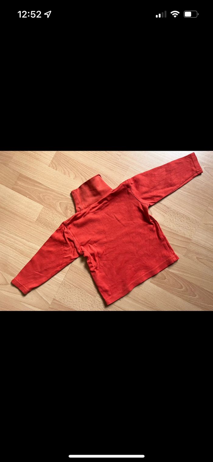 Beau sous-pull orange ORCHESTRA T. 2 ans/92 cm garçon TBE - photo numéro 2