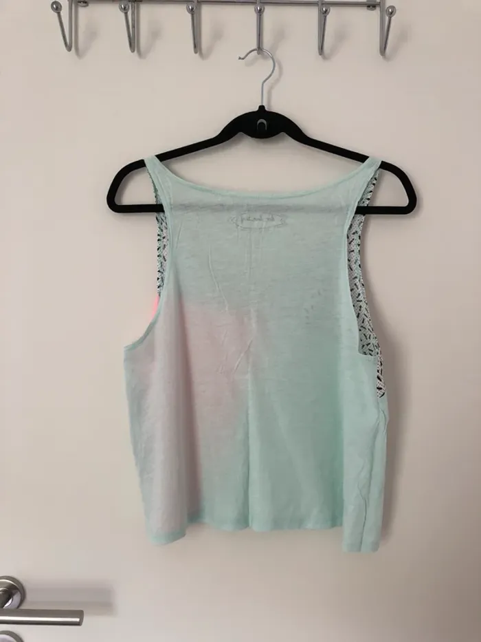 Débardeur bleu turquoise rose fluo Undiz taille M - photo numéro 4