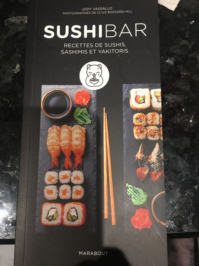 Livre de recettes sushi neuf
