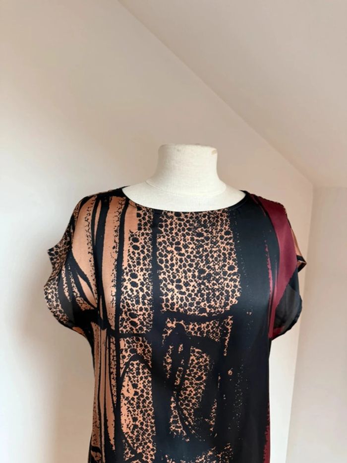 Superbe robe ou Tunique longue fluide satinée Promod 🌸 - photo numéro 2