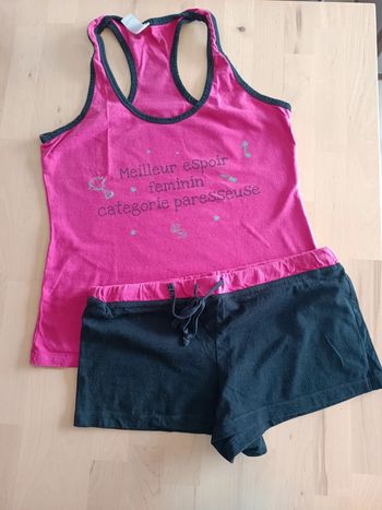 Pyjama short débardeur 36