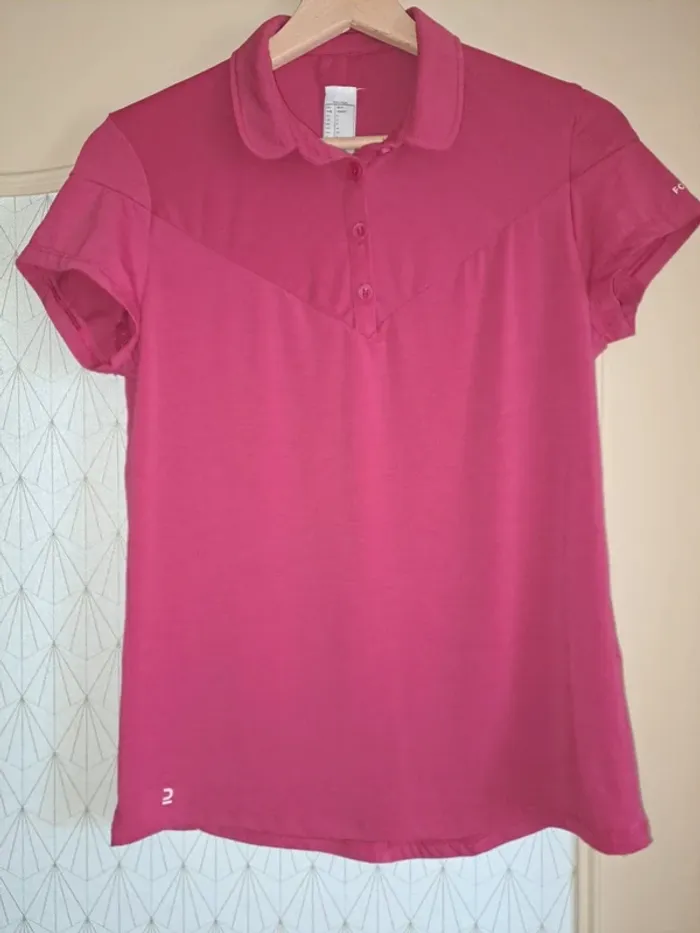 T-shirt fouganza cheval fushia S tbe