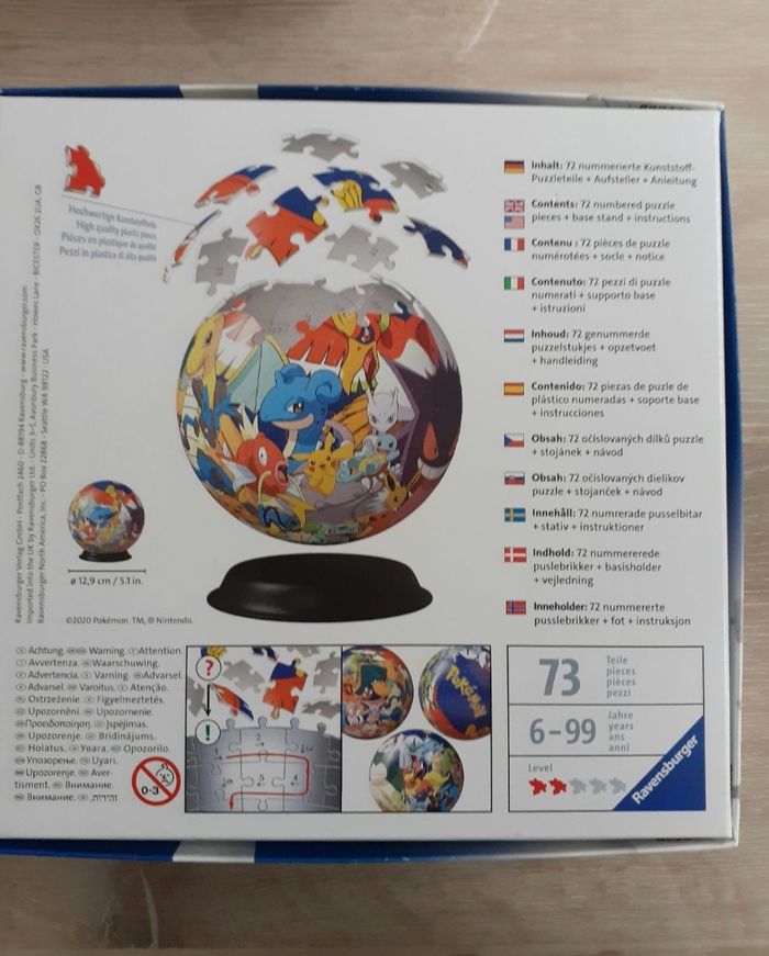 Puzzle 3D pokemon - photo numéro 8