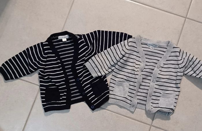Lot de 2 gilets Verbaudet 3 mois
