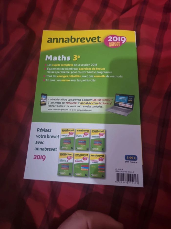 Annabrevet Maths 3ème - photo numéro 4
