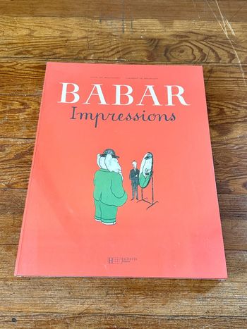 NEUF sous blister Grand coffret Babar Impressions rouge Jean et Laurent de Brunhoff Hachette
