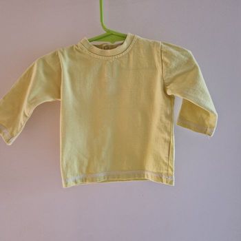 haut manches longues 9 mois jaune