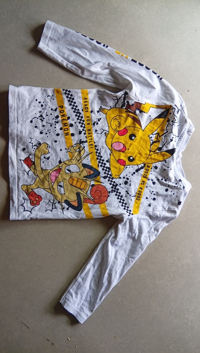 Tee-shirt manches longues pokémon - photo numéro 2