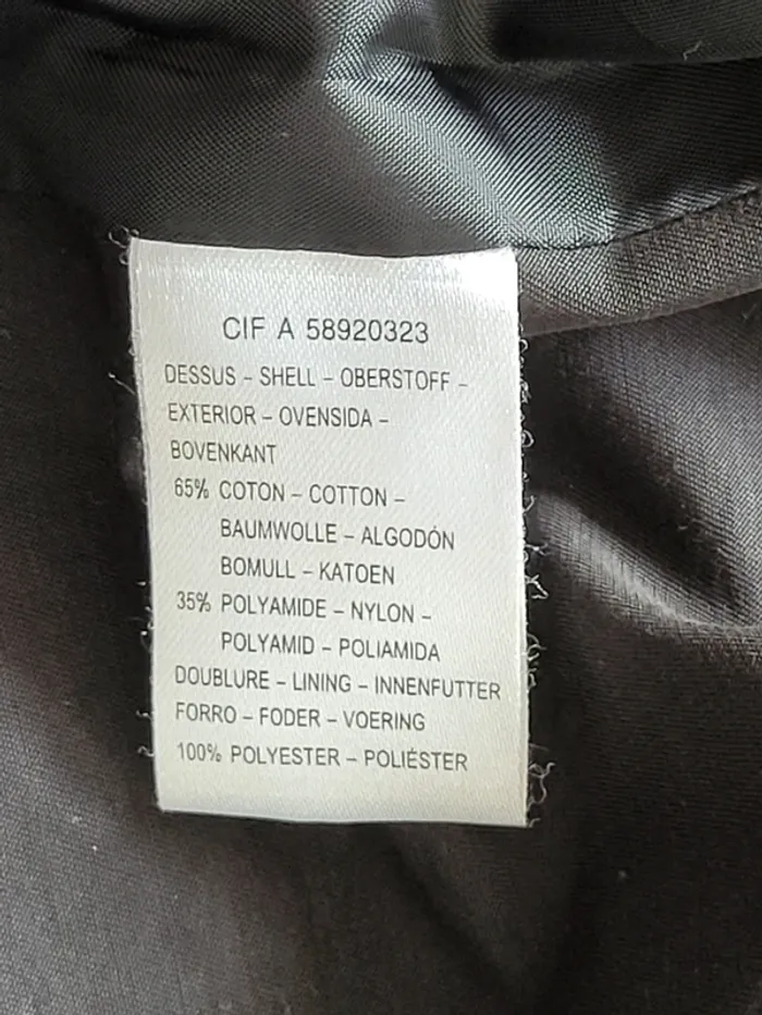 Trench coat noir, taille 40. - photo numéro 4